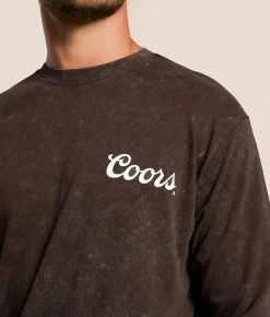 Tops|Graphic T-Shirts | Changes Coors Rope Western T-Shirt Brown Mineral Wash