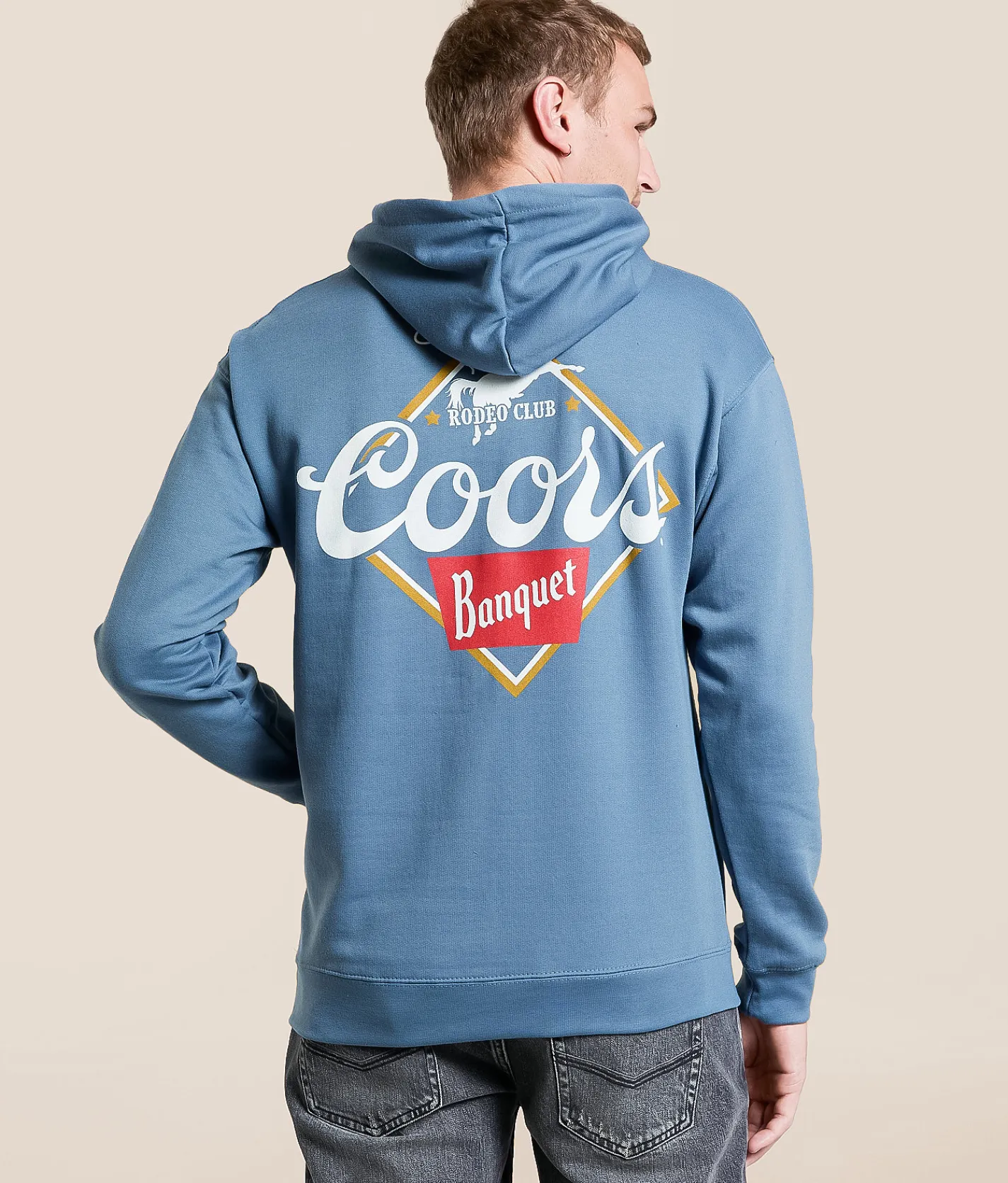 Tops | tee luv Coors Roping Hooded Sweatshirt Indigo Blue