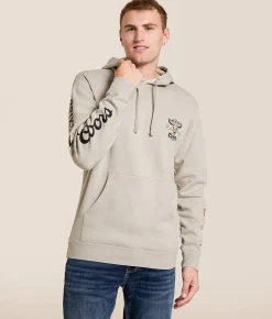 Brixton Coors Roundup Hooded Sweatshirt Smoke Best