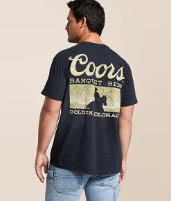 Changes Coors Silhouette T-Shirt Black Mineral Wash Clearance