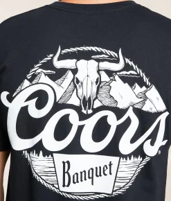 Changes Coors Skulll Bull T-Shirt Black New