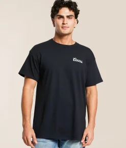 Changes Coors Skulll Bull T-Shirt Black New