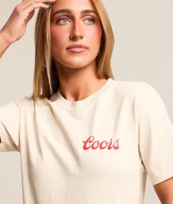 Tops | Screen Stars Coors Sunset Drive T-Shirt Cream