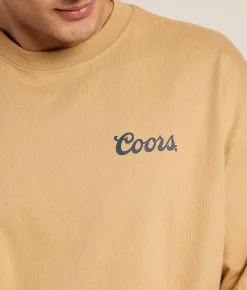 Tops|Graphic T-Shirts | Brixton Coors Sunset T-Shirt Sand