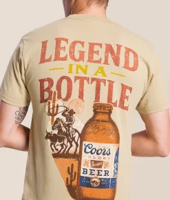 Tops|Graphic T-Shirts | Screen Stars Coors Tradition In A Bottle T-Shirt Sand