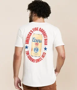 Tops|Graphic T-Shirts | tee luv Coors Vintage Can T-Shirt Vintage White
