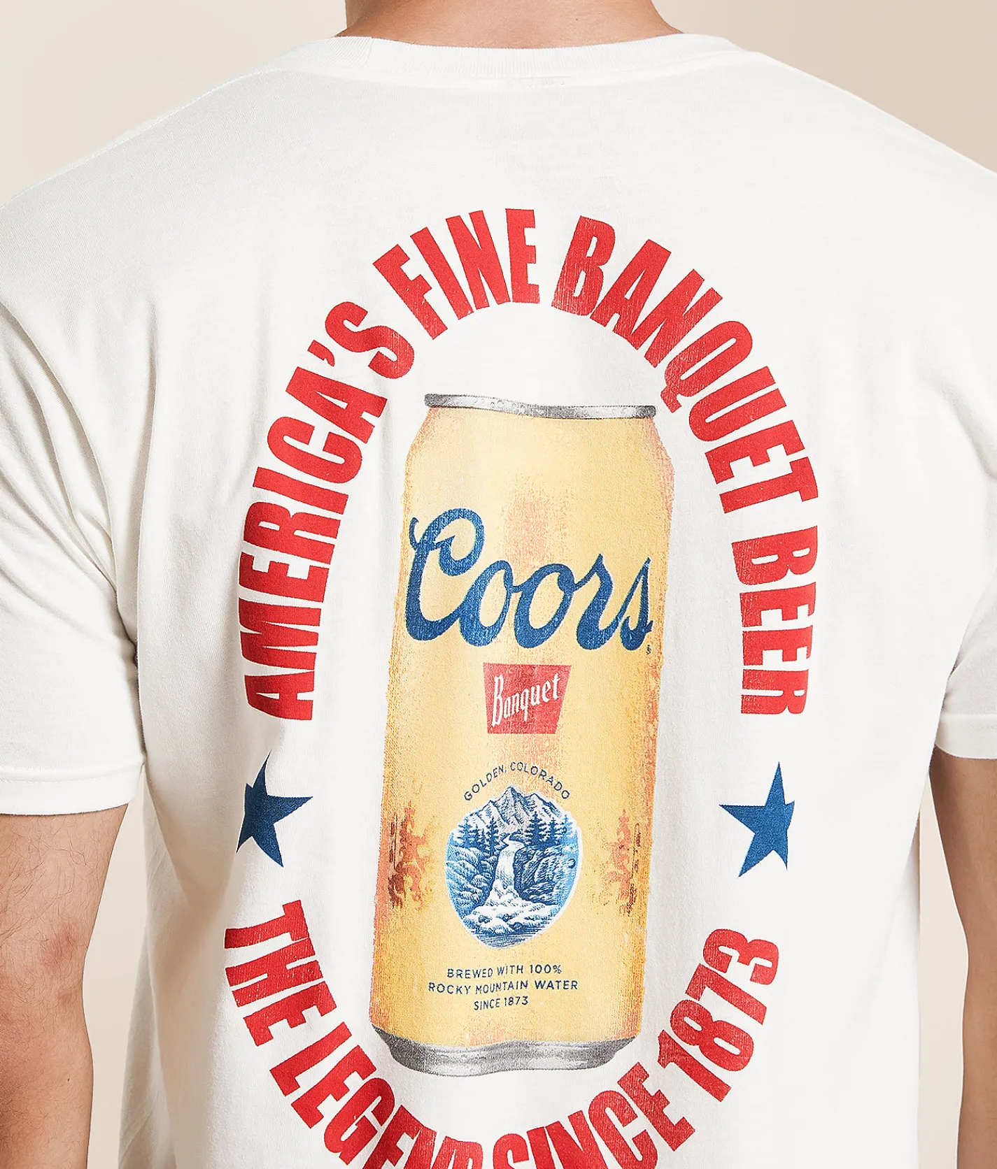 Tops|Graphic T-Shirts | tee luv Coors Vintage Can T-Shirt Vintage White