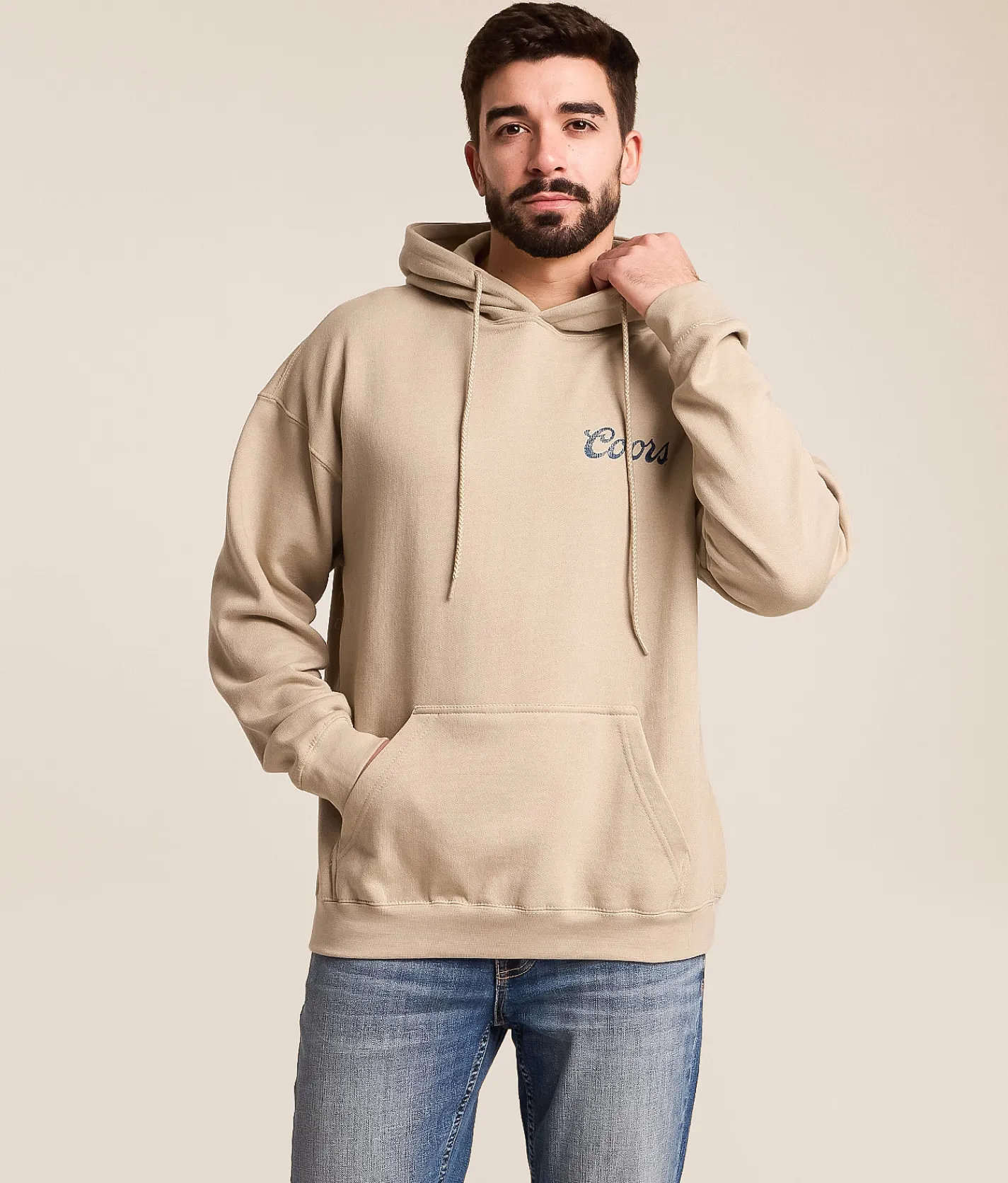 tee luv Coors Waterfall Hooded Sweatshirt Brindle Heather