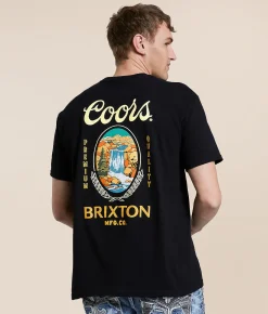 Brixton Coors Waterfall T-Shirt Black