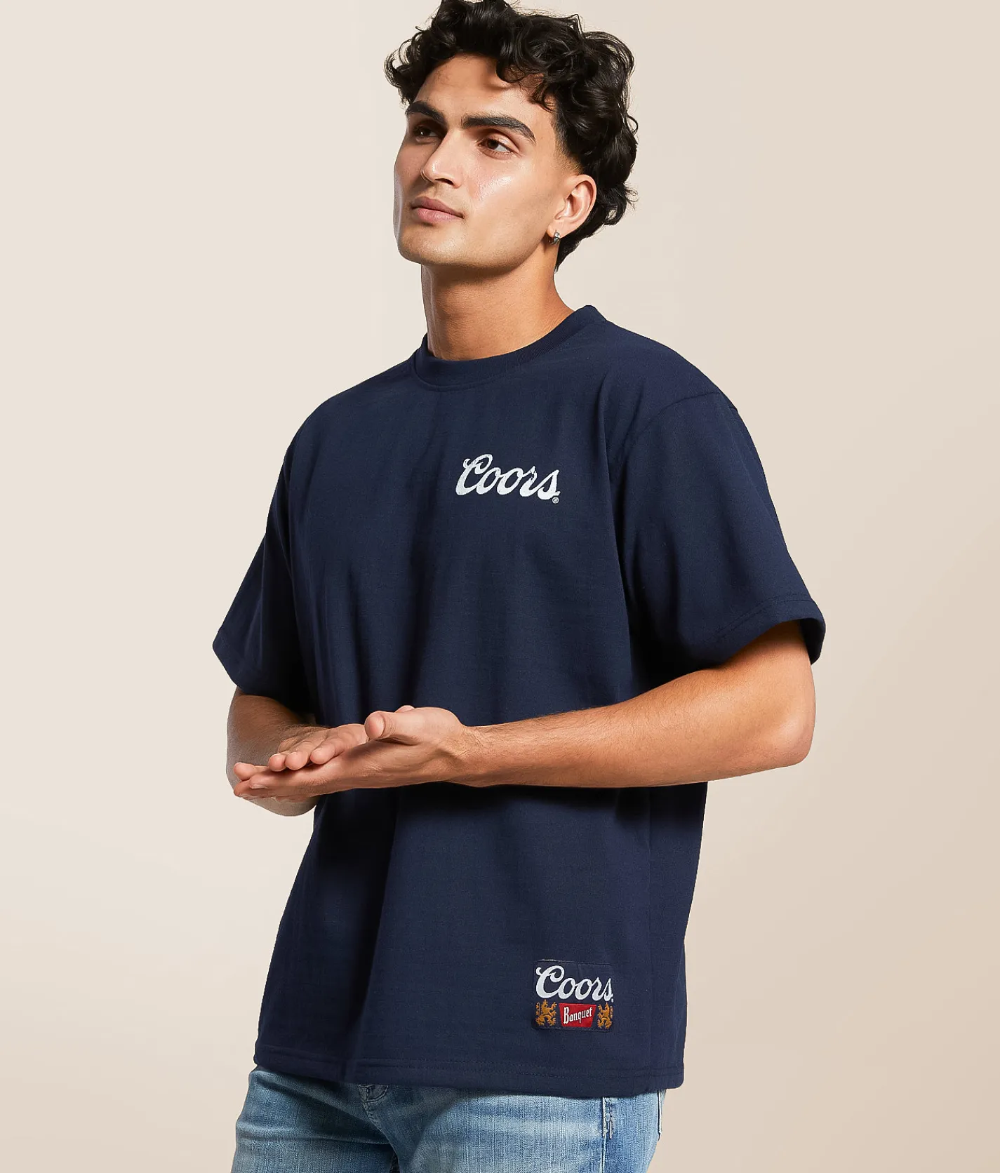 Changes Coors Waterfall T-Shirt Navy Online