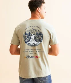 tee luv Coors Waterfall T-Shirt Khaki Sale