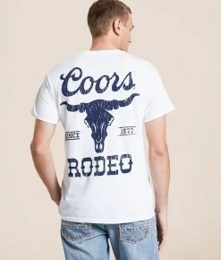 Changes Coors Western Rodeo T-Shirt White Hot
