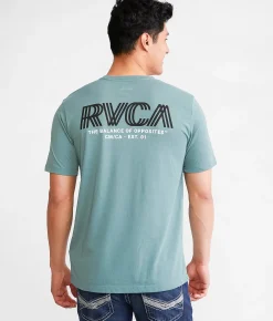 Graphic T-Shirts | RVCA Copy T-Shirt Pine Grey