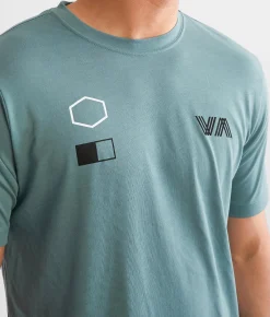 Graphic T-Shirts | RVCA Copy T-Shirt Pine Grey