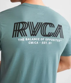 Graphic T-Shirts | RVCA Copy T-Shirt Pine Grey