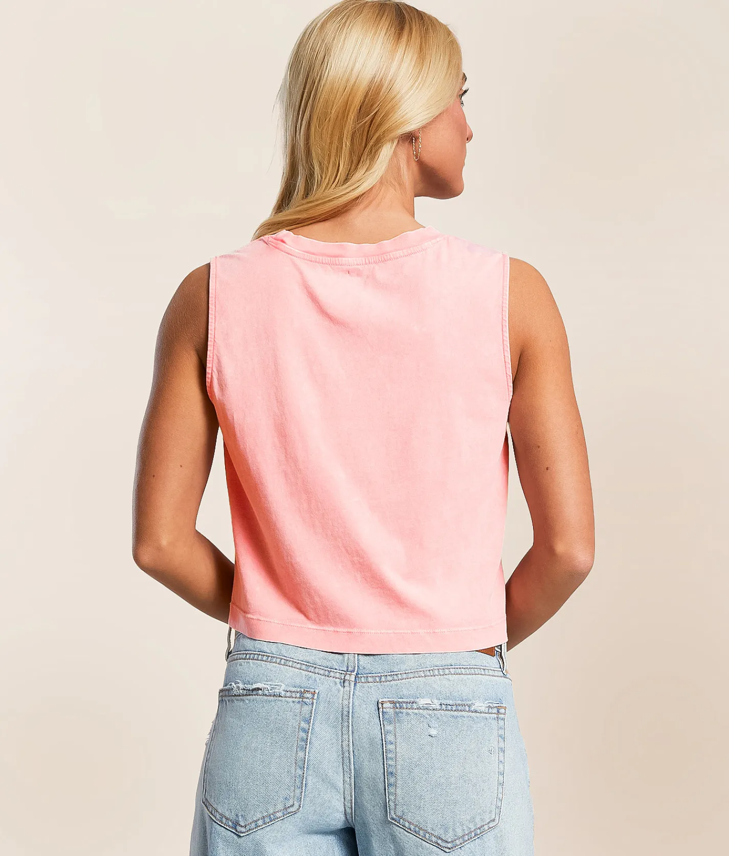 Salt Life Coral Love Cropped Tank Top Ocean Coral Outlet