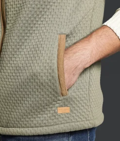 Outpost Makers Corduroy Color Block Vest Olive Tan Online