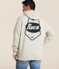 Tops | RVCA Corner Shop Hooded Sweatshirt Ceramic