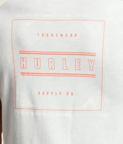 Tops|Graphic T-Shirts | Hurley Corner Shot T-Shirt Water Ballet White Camd