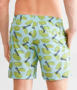 Bioworld Corona And Limes Swim Trunks Light Blue Outlet