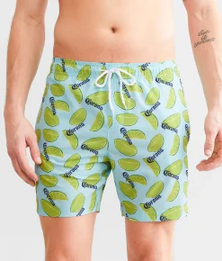 Bioworld Corona And Limes Swim Trunks Light Blue Outlet