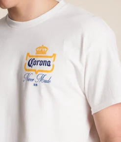 Ripple Junction® Corona Breakthrough T-Shirt White New
