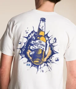 Ripple Junction® Corona Breakthrough T-Shirt White New