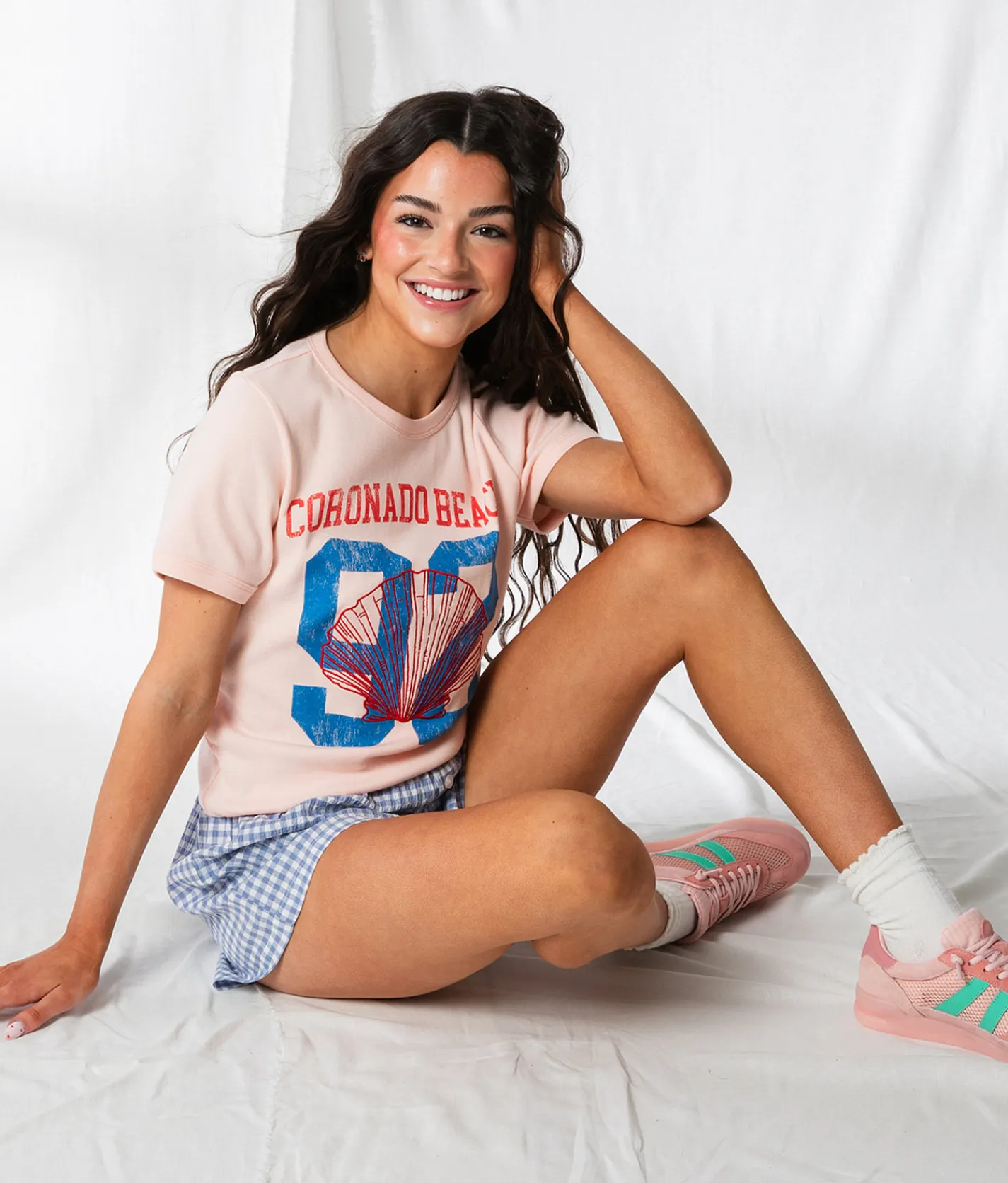 33 Coastal Coronado Beach T-Shirt Pearl Blush Outlet