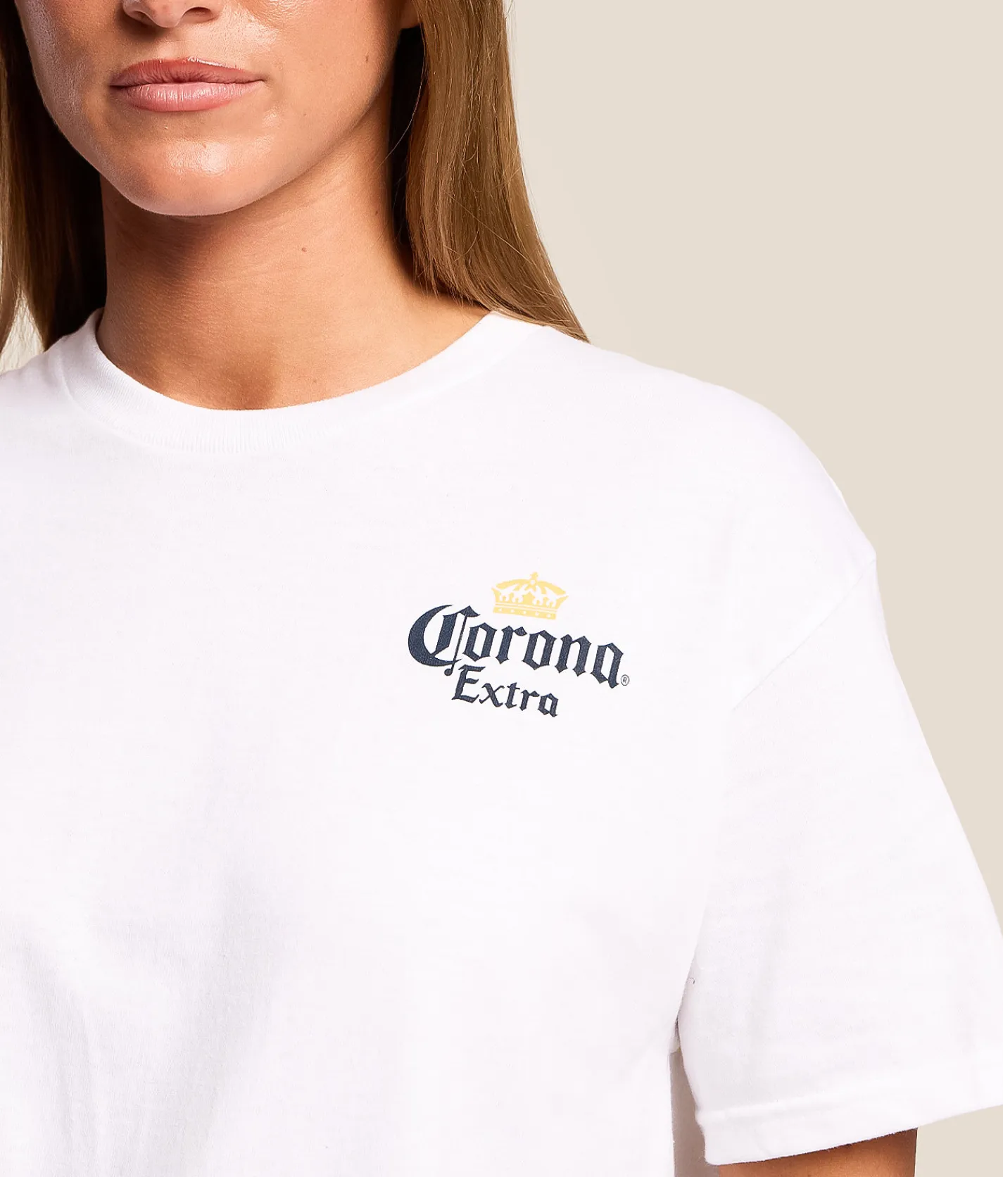 Tops | Changes Corona Extra T-Shirt White