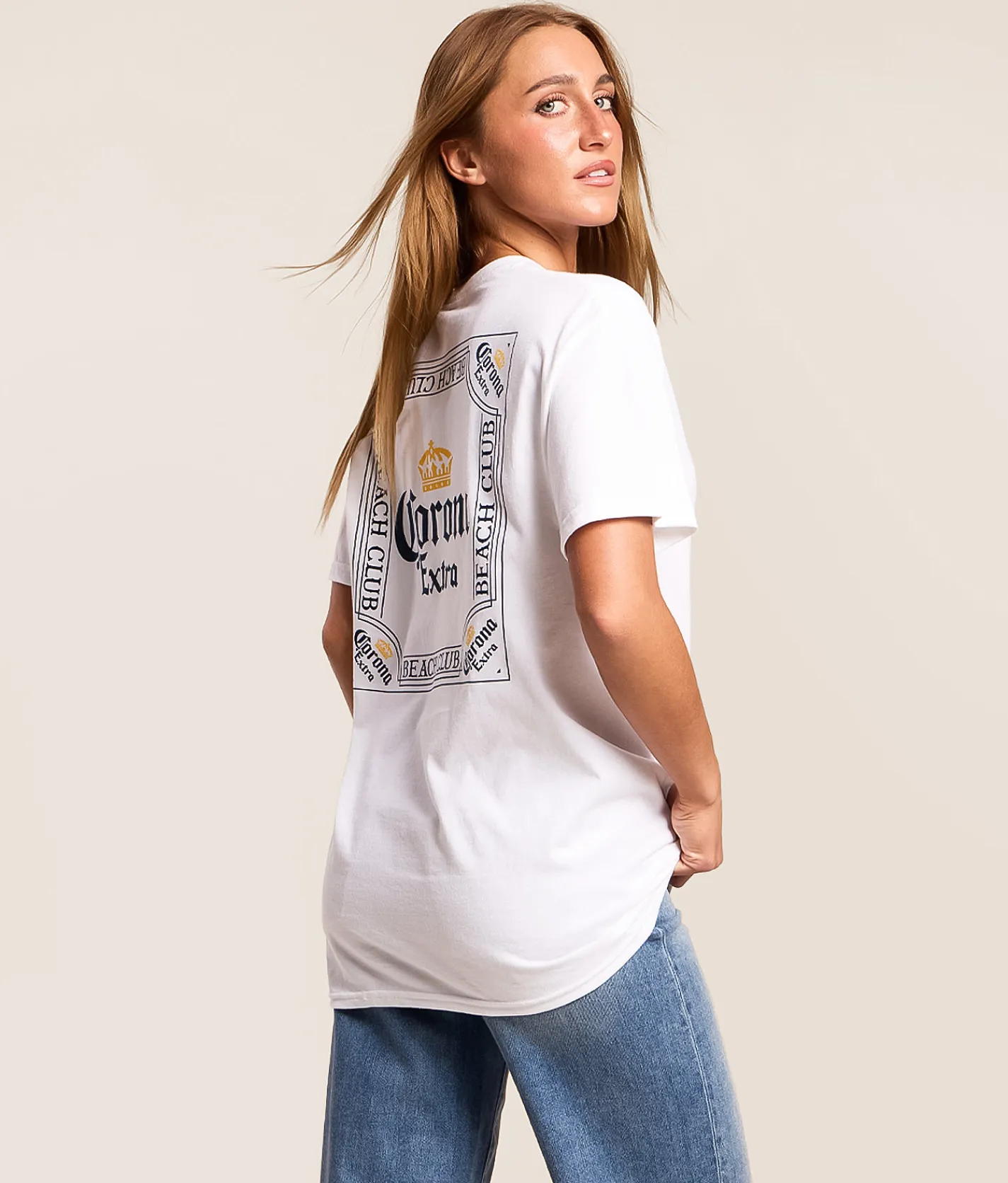 Tops | Changes Corona Extra T-Shirt White