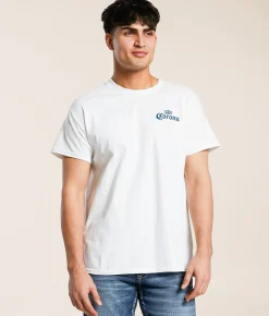JEDCo Corona Find Your Beach T-Shirt White New