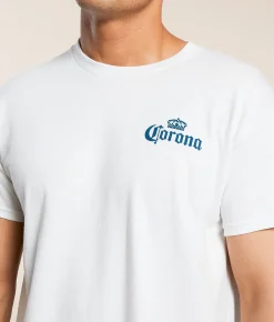 JEDCo Corona Find Your Beach T-Shirt White New