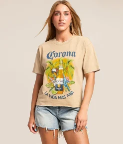 Tops | Changes Corona La Vida Mas Fina T-Shirt Natural