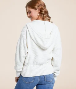 Z Supply Cota Hooded Sweater Sea Salt Sale
