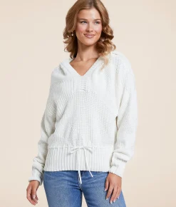 Z Supply Cota Hooded Sweater Sea Salt Sale