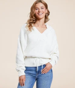 Z Supply Cota Hooded Sweater Sea Salt Sale