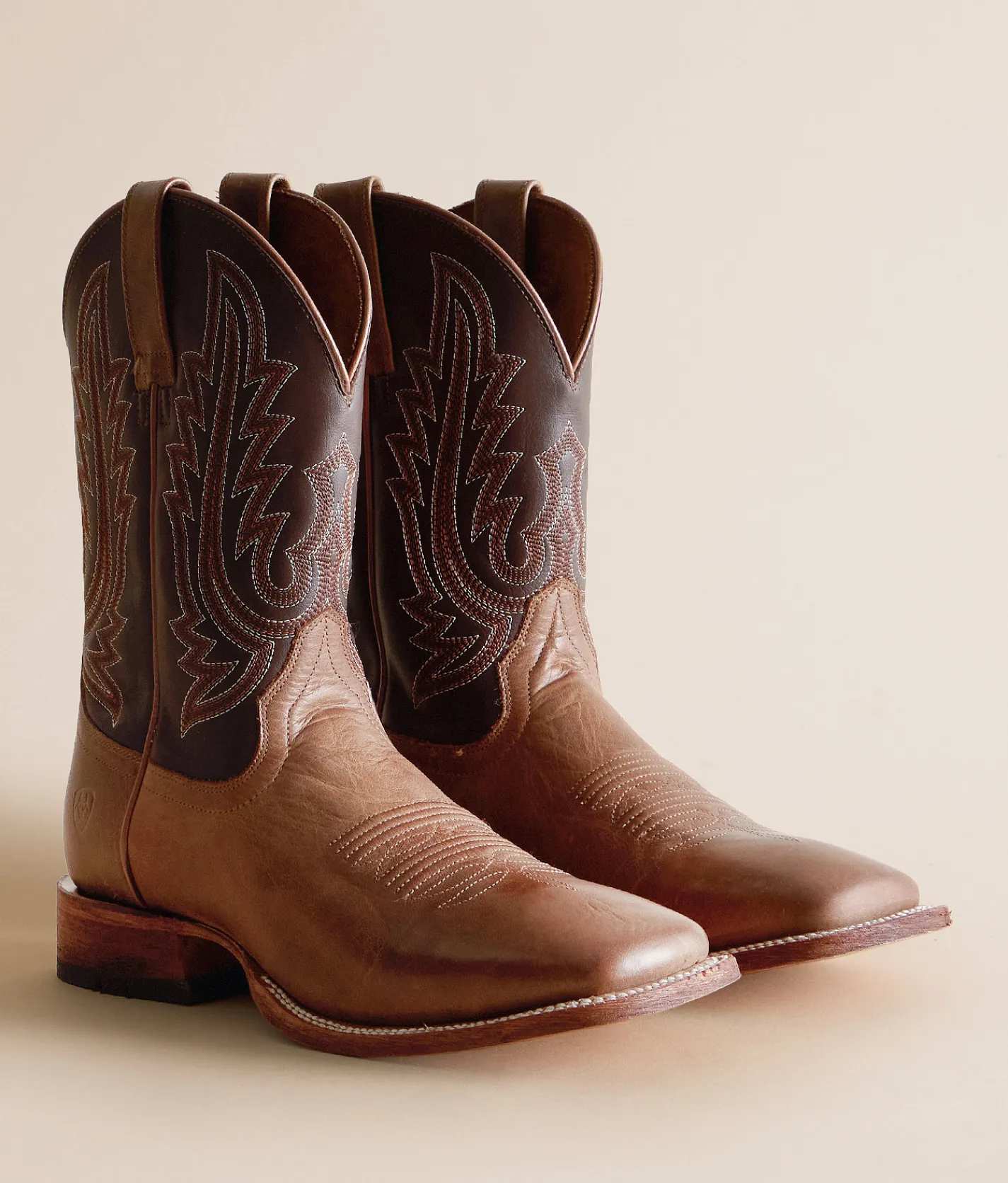 Ariat County Roads Leather Cowboy Boot Wheat Tan Santa Fe Brown Hot