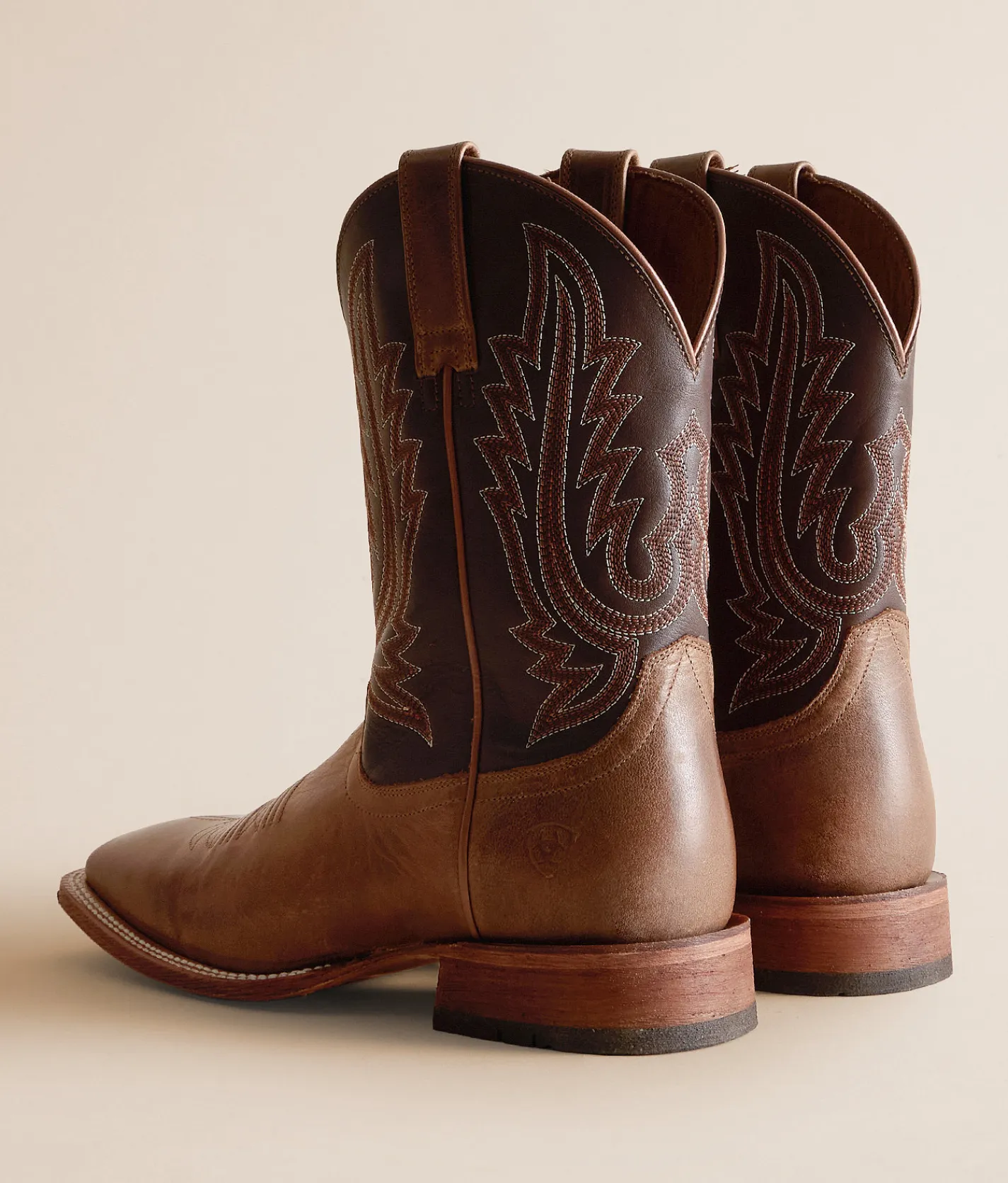 Ariat County Roads Leather Cowboy Boot Wheat Tan Santa Fe Brown Hot