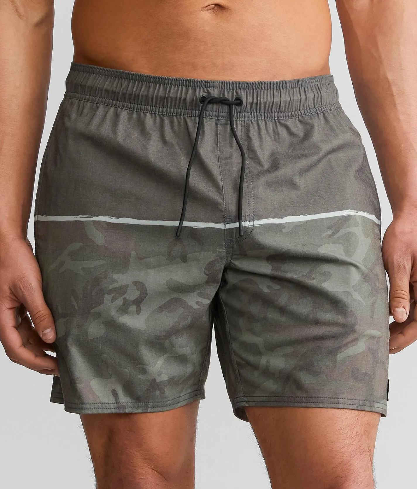 RVCA County Stretch Swim Trunks Camo New