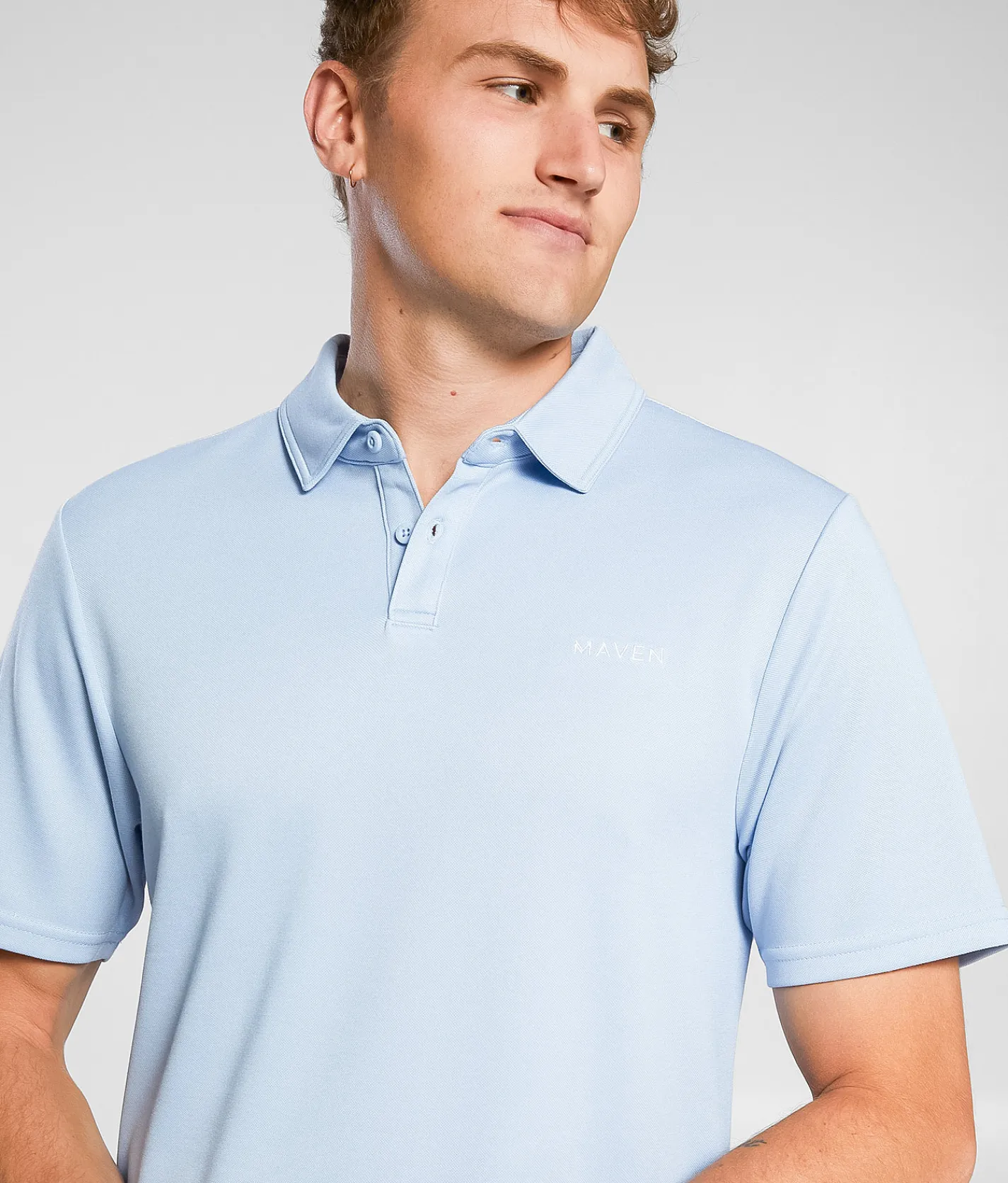 Maven Co-op Course Performance Polo Blue Sale