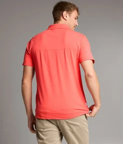 Tops | Maven Co-op Course Performance Polo Coral