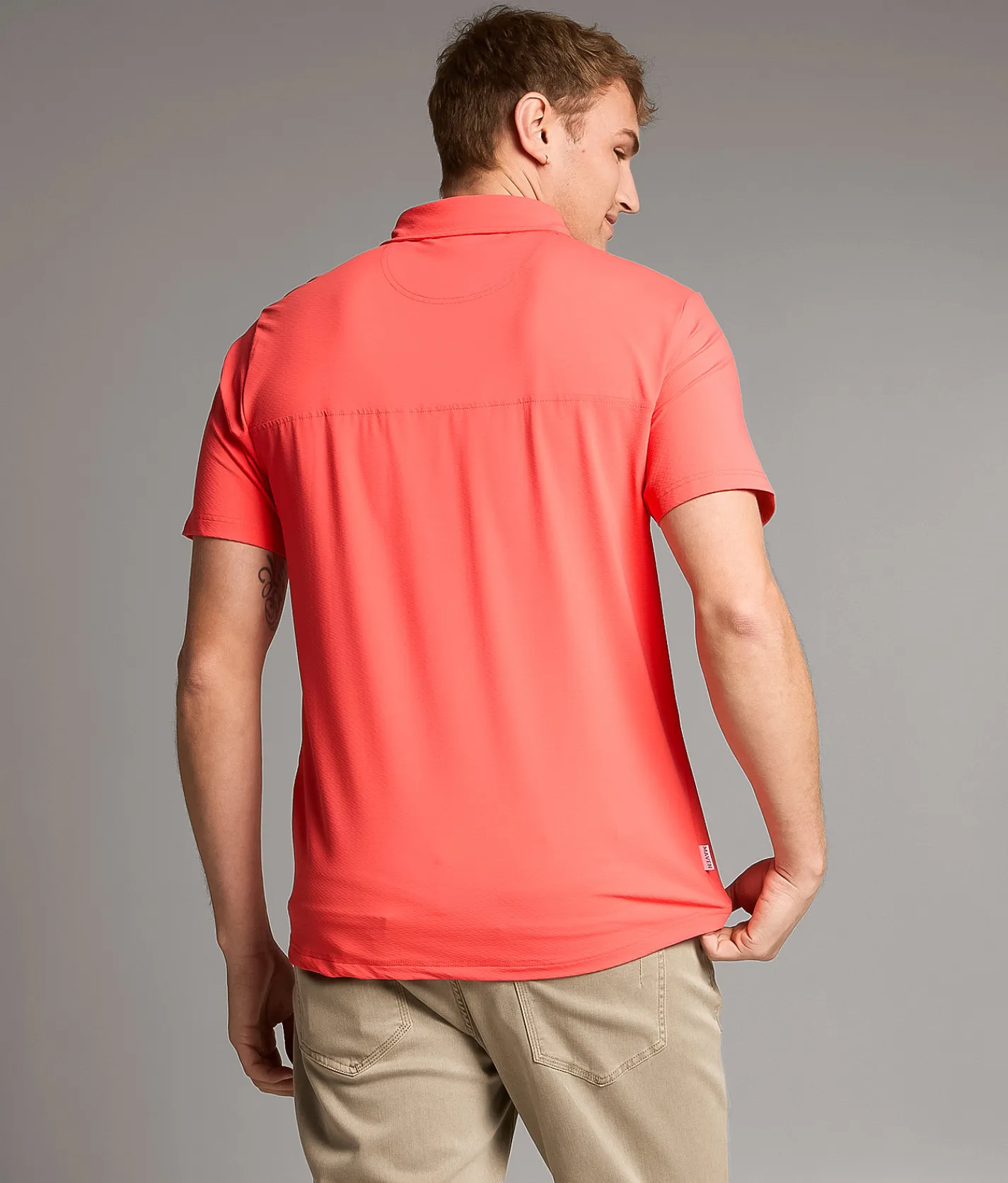 Tops | Maven Co-op Course Performance Polo Coral