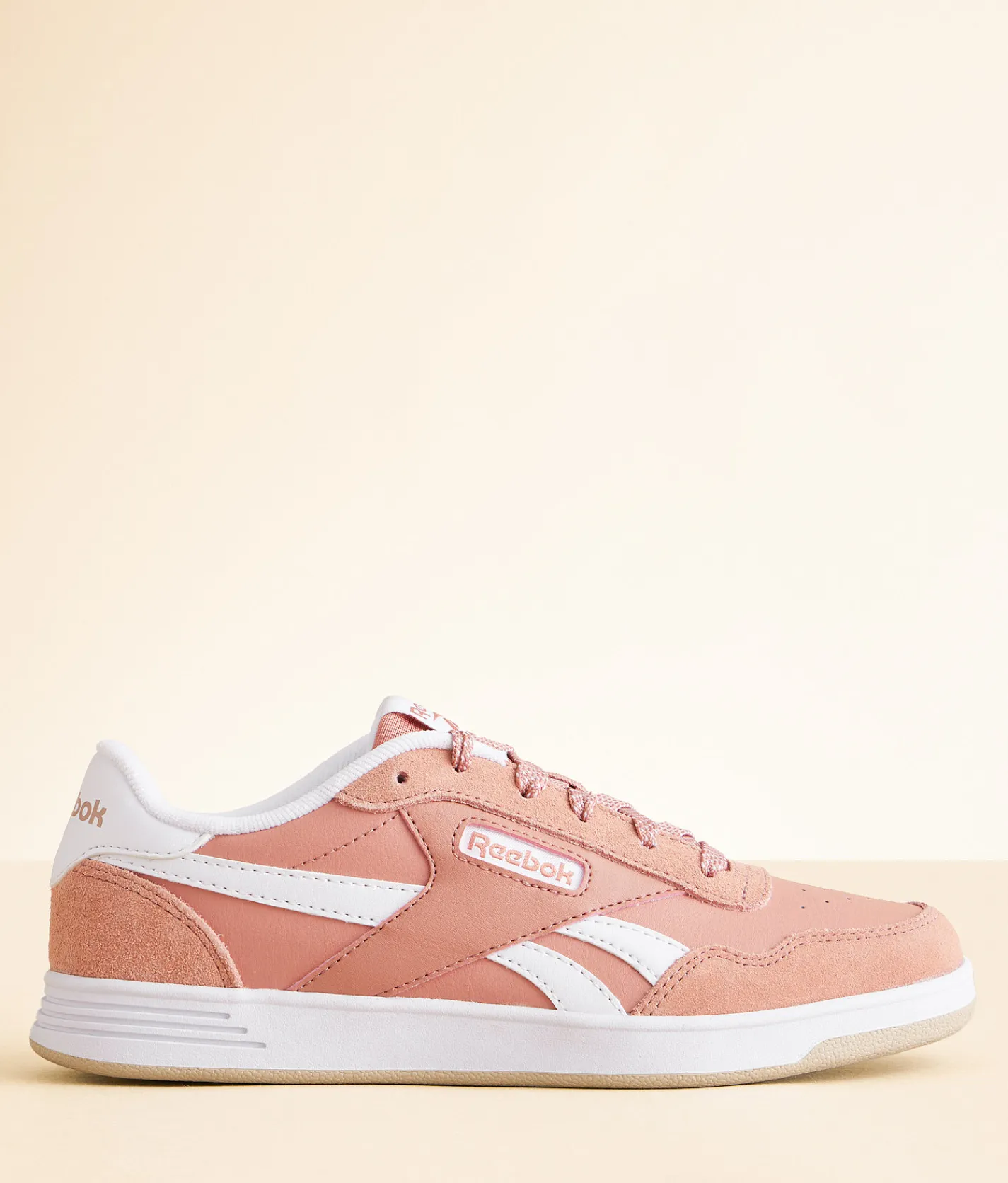 Shoes|Activewear | Reebok® Court Advance Leather Sneaker Clay Clay White