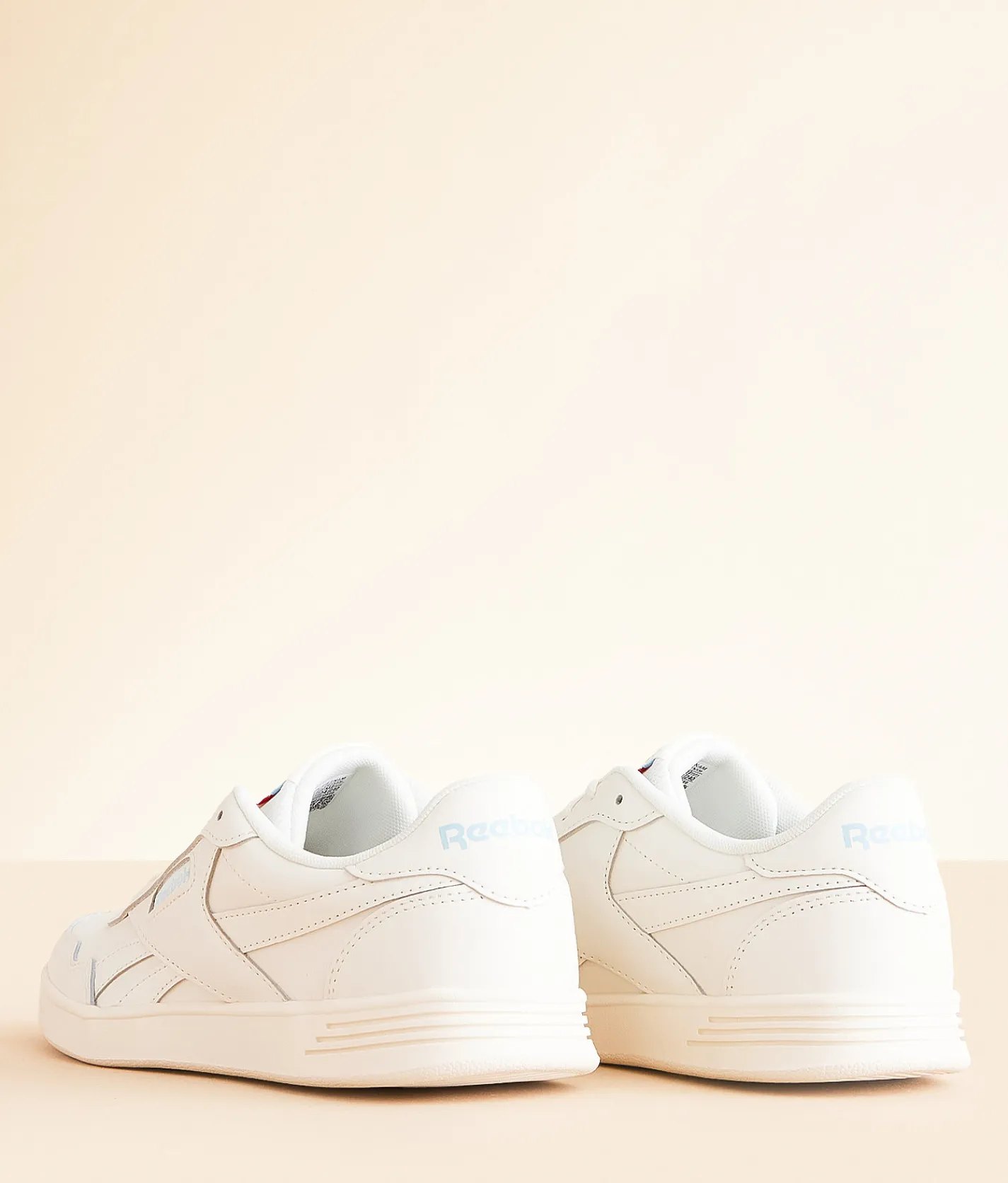 Shoes|Activewear | Reebok® Court Advance Leather Sneaker Chalk Blue Peak Vector Re