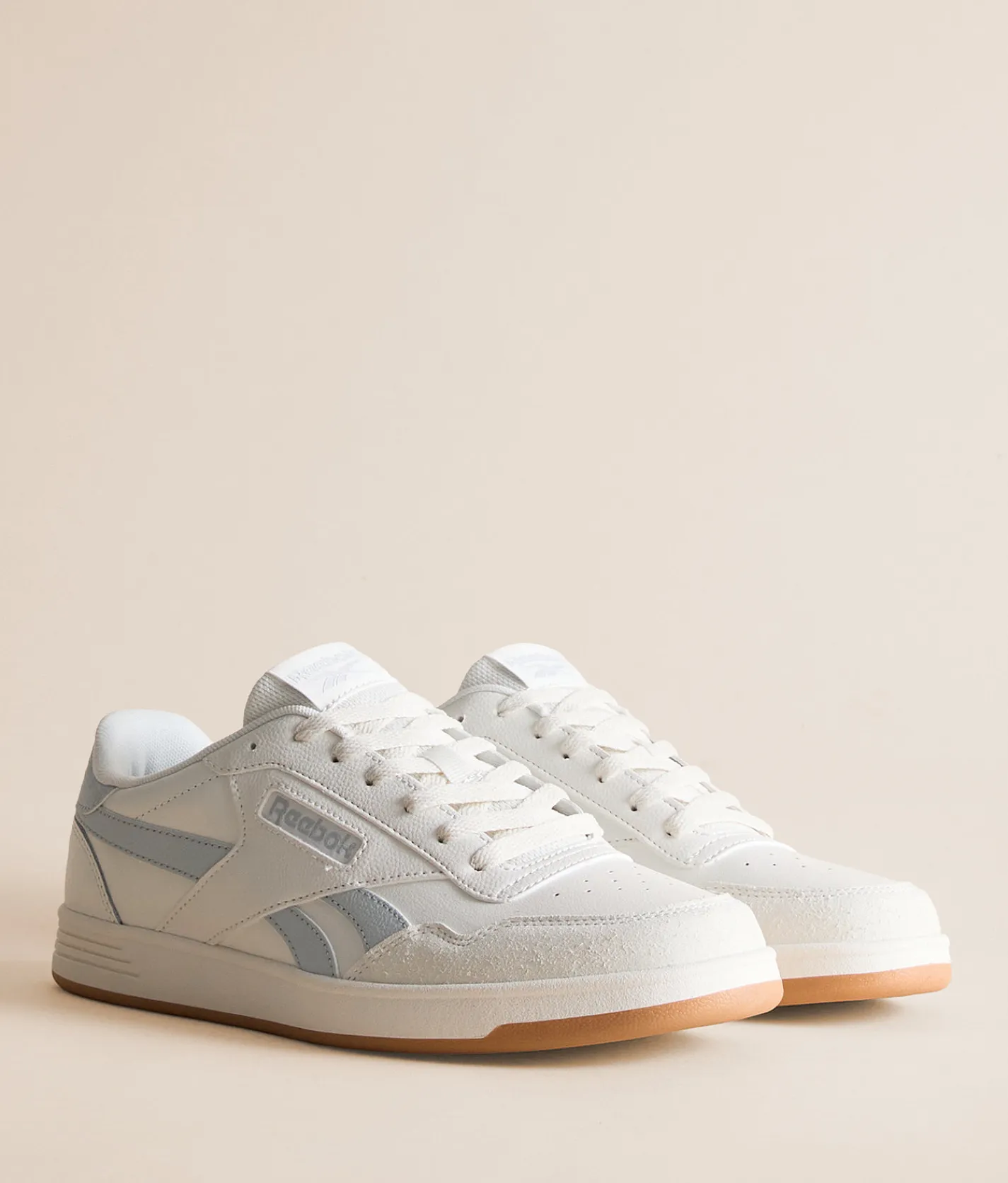 Shoes | Reebok® Court Advance Leather Sneaker Chalk Simply Grey Gum