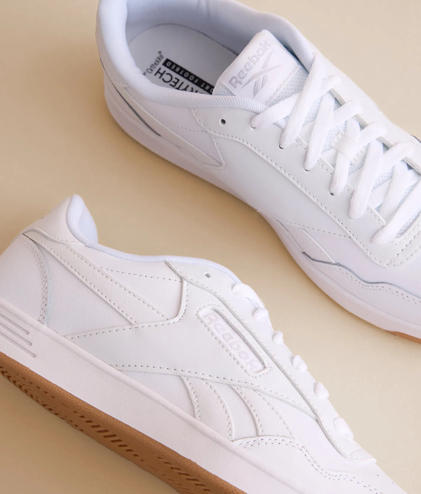 Reebok® Court Advance Leather Sneaker FTWWHT CDGRY2 RBKG01 Best