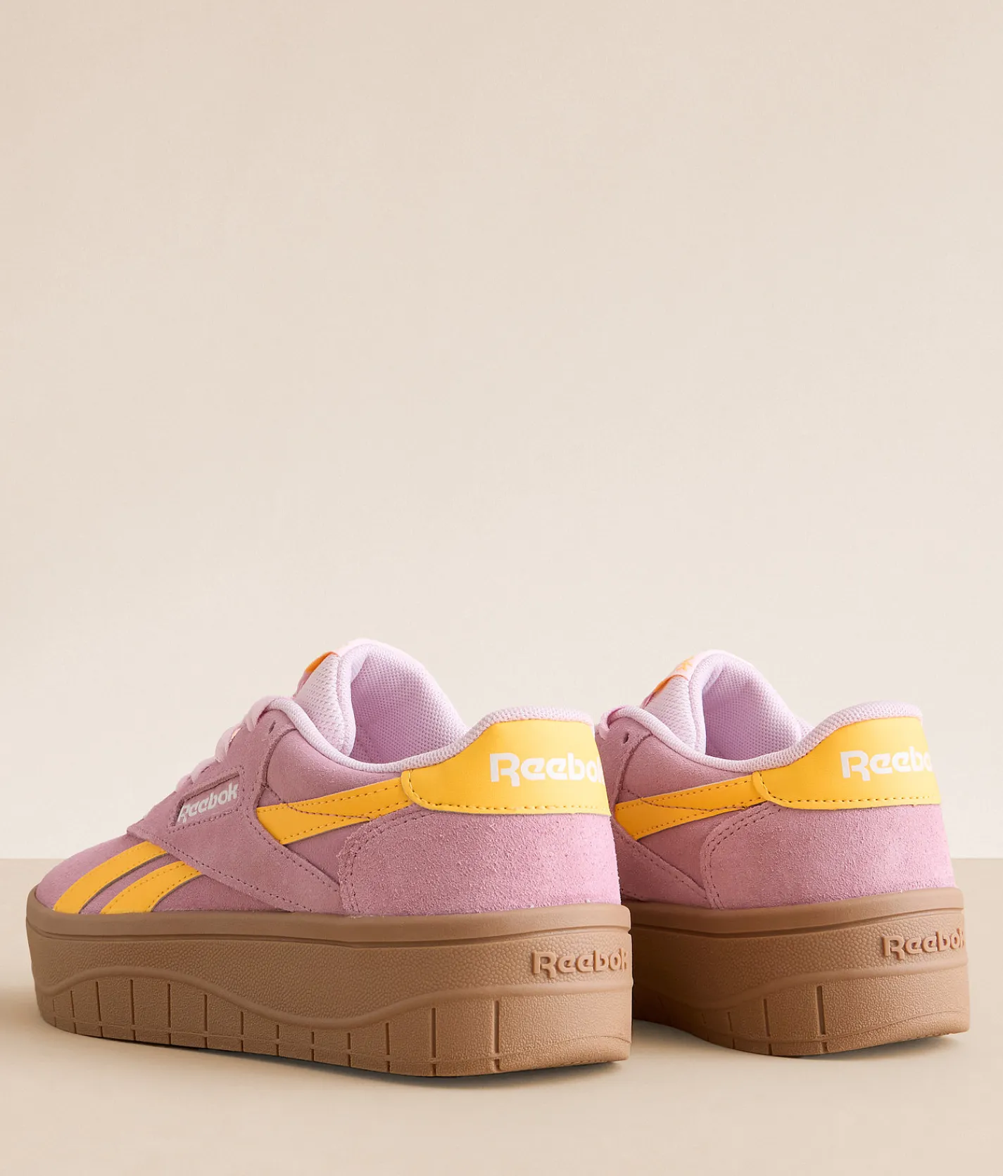 Shoes|Activewear | Reebok® Court Advance Surge Leather Sneaker Dustyrose Solargold Gum
