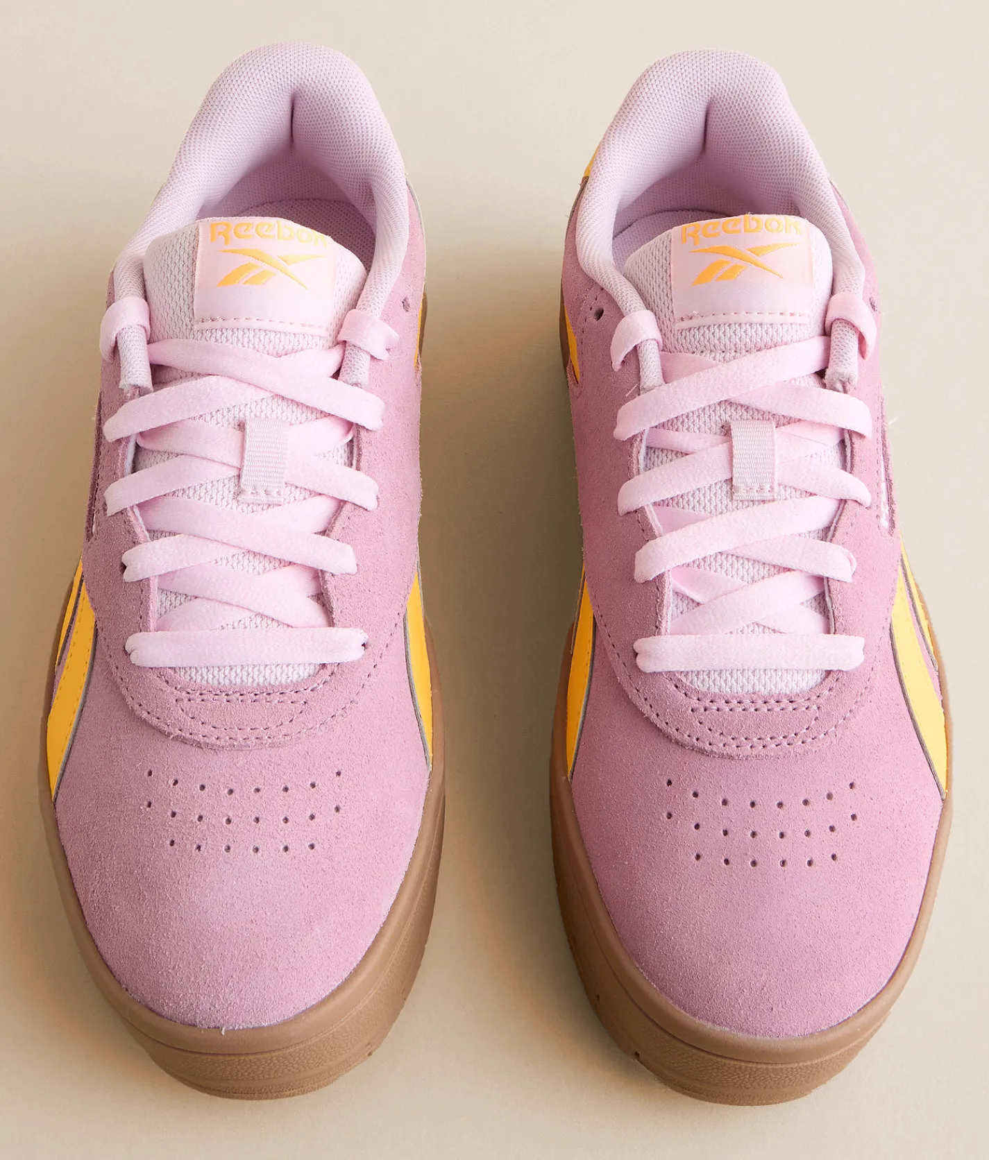 Shoes|Activewear | Reebok® Court Advance Surge Leather Sneaker Dustyrose Solargold Gum