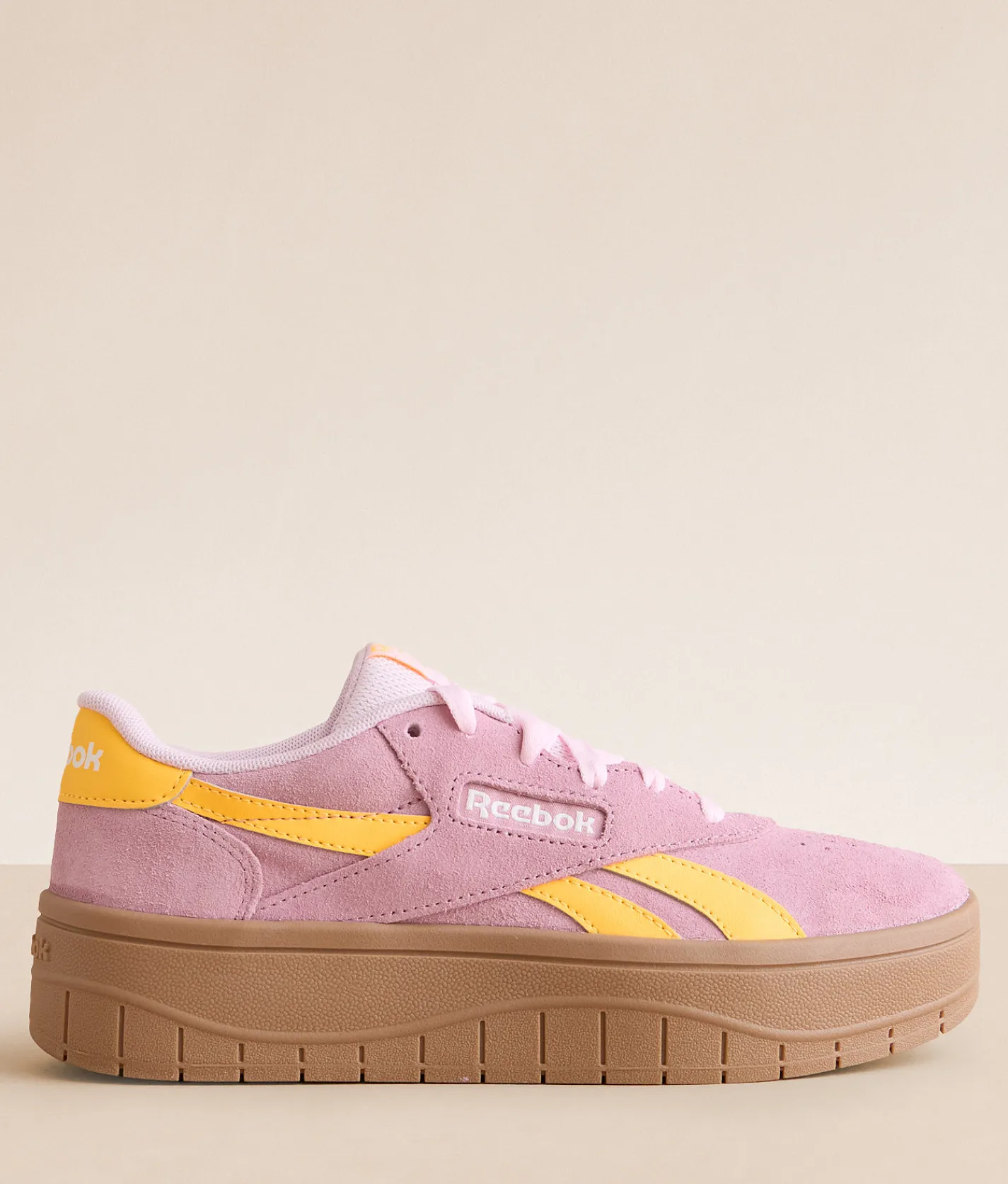 Shoes|Activewear | Reebok® Court Advance Surge Leather Sneaker Dustyrose Solargold Gum