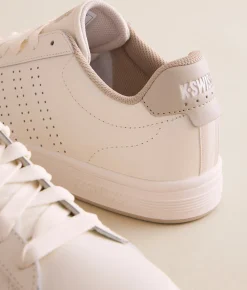K-Swiss Court Base II Leather Sneaker Snow Wht Lght Gry Peyote Best